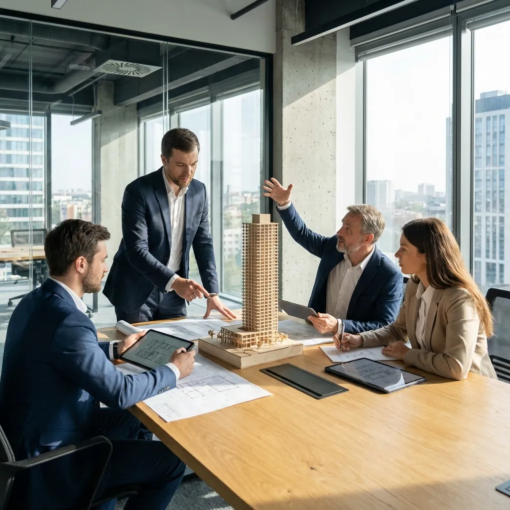 Arquitectos trabajando en diseño