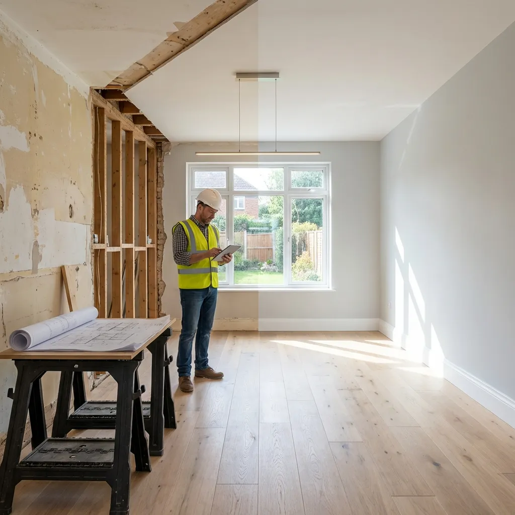 Plano de remodelación de interiores